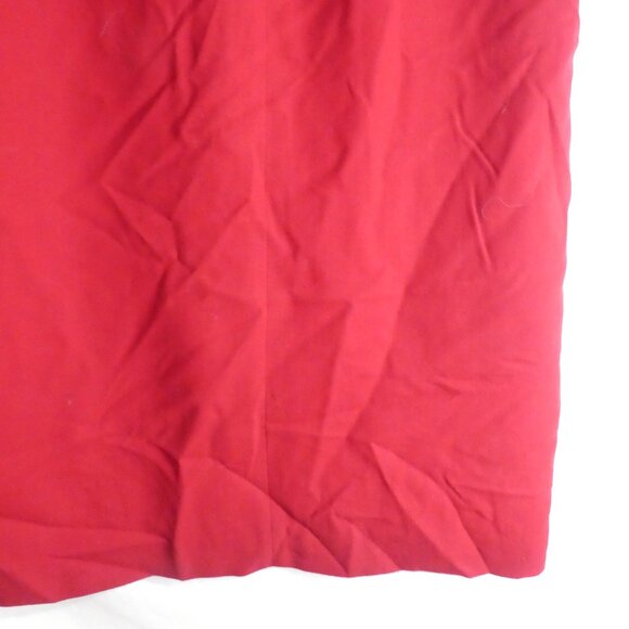 LOUBEN Exclusively for Melanie Lyne | Lined 100% Pure Virgin Wool Red Skirt - Picture 15 of 15